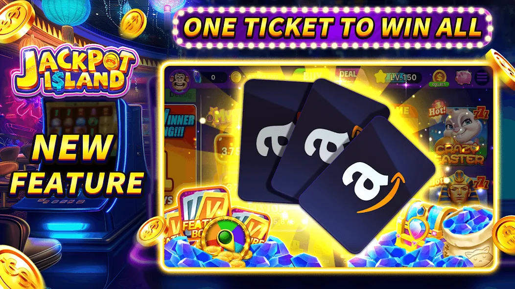 Jackpot Island - Slots Machine (Джекпот Айленд) [МОД: Деньги, Монеты и Меню MOD] Screenshot 3
