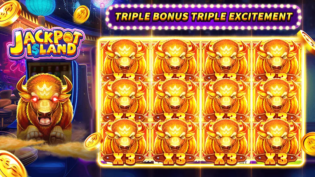 Jackpot Island - Slots Machine (Джекпот Айленд) [МОД: Деньги, Монеты и Меню MOD] Screenshot 5