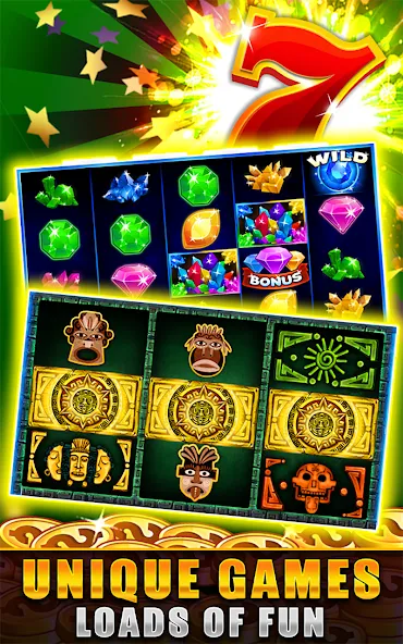 Golden Slots: Casino games (Голден Слотс) [МОД: Меню, Бесконечные монеты и Открытые уровни] Screenshot 4