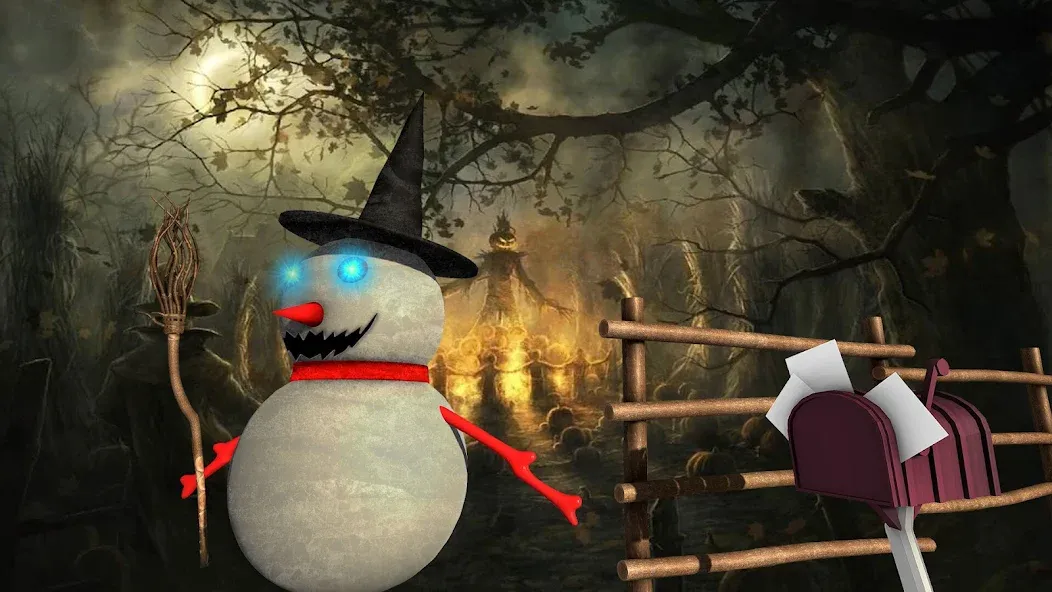 Evil Scary Snowman  Games 3d (Ивил Скари Сноумэн Геймс 3д) [МОД: Меню, Бесконечные монеты и Открытые уровни] Screenshot 2
