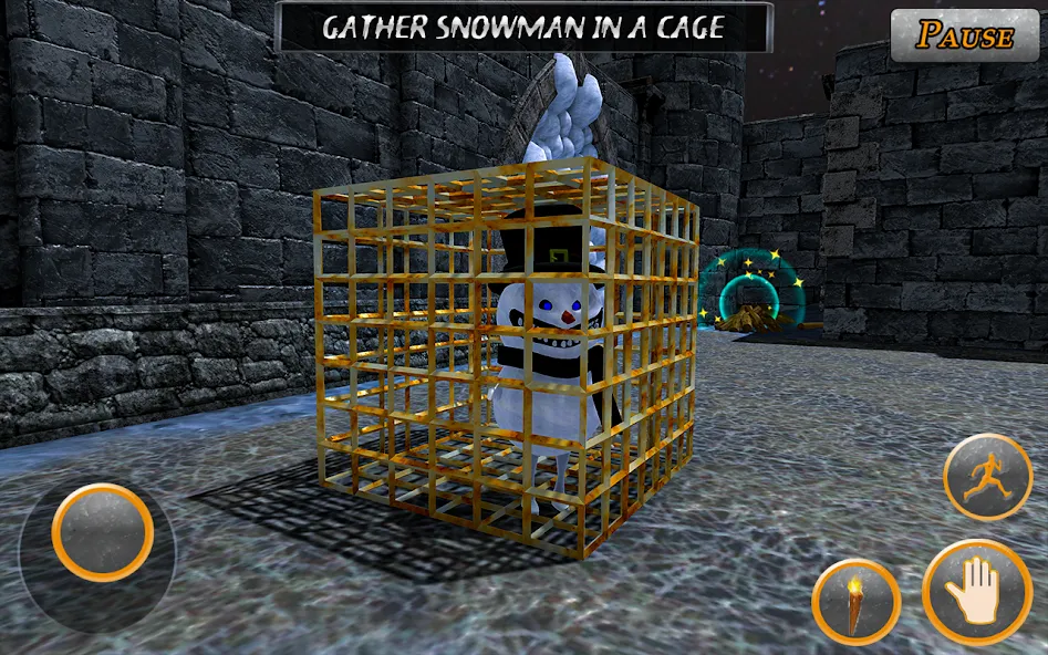Evil Scary Snowman  Games 3d (Ивил Скари Сноумэн Геймс 3д) [МОД: Меню, Бесконечные монеты и Открытые уровни] Screenshot 3