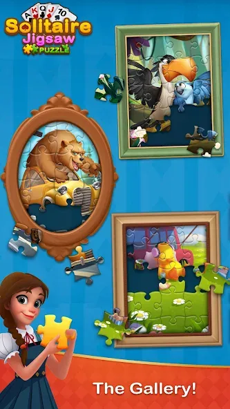 Solitaire Jigsaw Puzzle (Солитер Пазл) [МОД: Много монет, Открытые уровни и Мега MOD] Screenshot 4