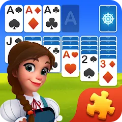 Скачать Solitaire Jigsaw Puzzle (Солитер Пазл) [МОД: Много монет, Открытые уровни и Мега MOD] | Взлом Solitaire Jigsaw Puzzle на Андроид