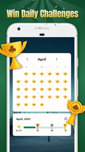 Solitaire - Classic Card Games [МОД: Много монет, Открытые уровни и Мега MOD] Screenshot 5