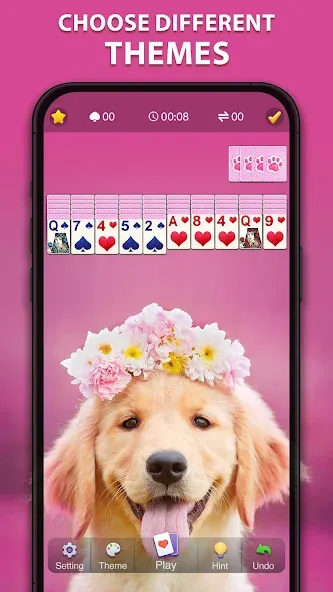 Spider Solitaire Classic [МОД: Много монет, Открытые уровни и Мега MOD] Screenshot 2