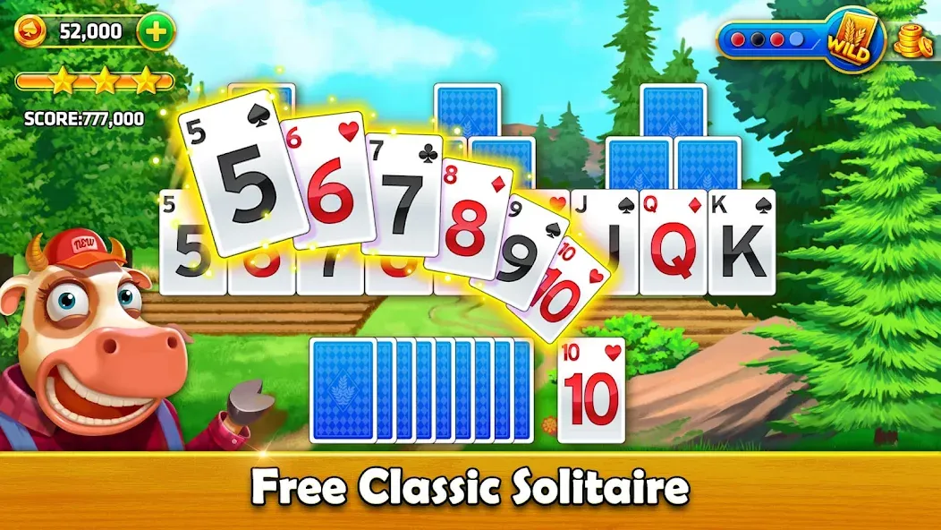Solitaire Tripeaks - Farm Trip (Фарм Джорни) [МОД: Деньги, Монеты и Меню MOD] Screenshot 5