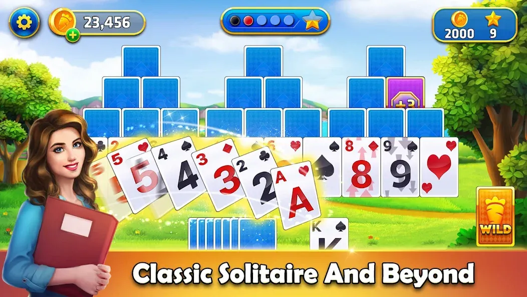 Tripeaks Solitaire - Home Town [МОД: Бесконечные деньги, Монеты и Мега MOD] Screenshot 1