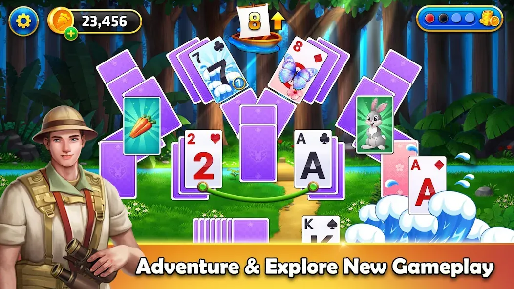 Tripeaks Solitaire - Home Town [МОД: Бесконечные деньги, Монеты и Мега MOD] Screenshot 2
