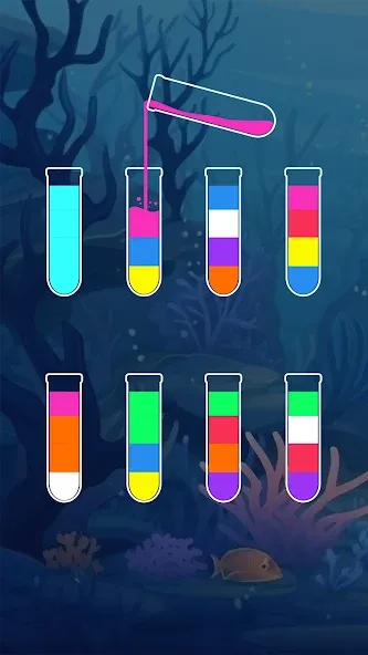 SortPuz™: Water Sort Puzzle (СортПаз) [МОД: Все открыто, Дополнительные деньги и Меню MOD] Screenshot 2