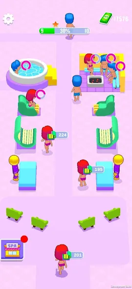 IDLE Spa Salon - 3D Arcade (Айдл Спа Салон) [МОД: Все открыто, Дополнительные деньги и Меню MOD] Screenshot 1