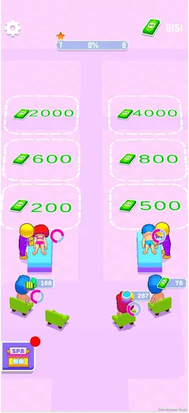 IDLE Spa Salon - 3D Arcade (Айдл Спа Салон) [МОД: Все открыто, Дополнительные деньги и Меню MOD] Screenshot 4