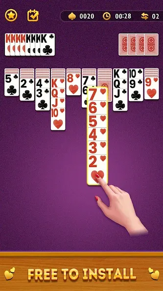 Spider Solitaire Card Game [МОД: Деньги, Монеты и Меню MOD] Screenshot 2