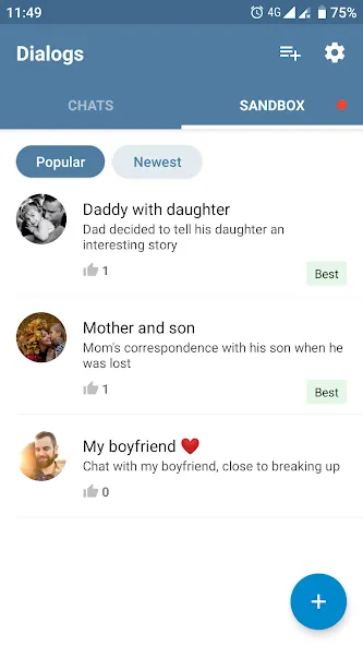 Fake Chat Messenger — TeleFake [МОД: Деньги, Монеты и Меню MOD] Screenshot 3