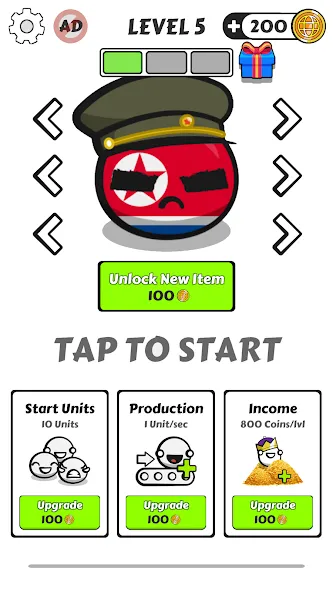 Country Balls Io: Battle Arena (Кантри Болс Ио) [МОД: Деньги, Монеты и Меню MOD] Screenshot 4