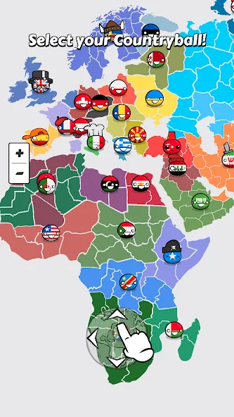 Country Balls: World War (Кантри Болс) [МОД: Бесконечные деньги, Монеты и Мега MOD] Screenshot 1