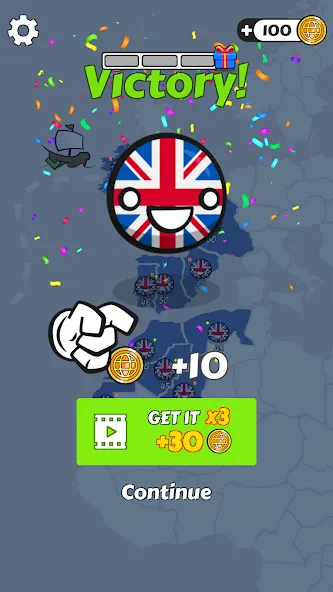 Country Balls: World War (Кантри Болс) [МОД: Бесконечные деньги, Монеты и Мега MOD] Screenshot 5