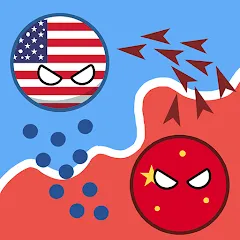 Скачать Country Balls: World War (Кантри Болс) [МОД: Бесконечные деньги, Монеты и Мега MOD] | Взлом Country Balls: World War на Андроид
