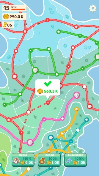 State Railroad: Train Game (Стейт Рейлроуд) [МОД: Меню, Бесконечные монеты и Открытые уровни] Screenshot 2