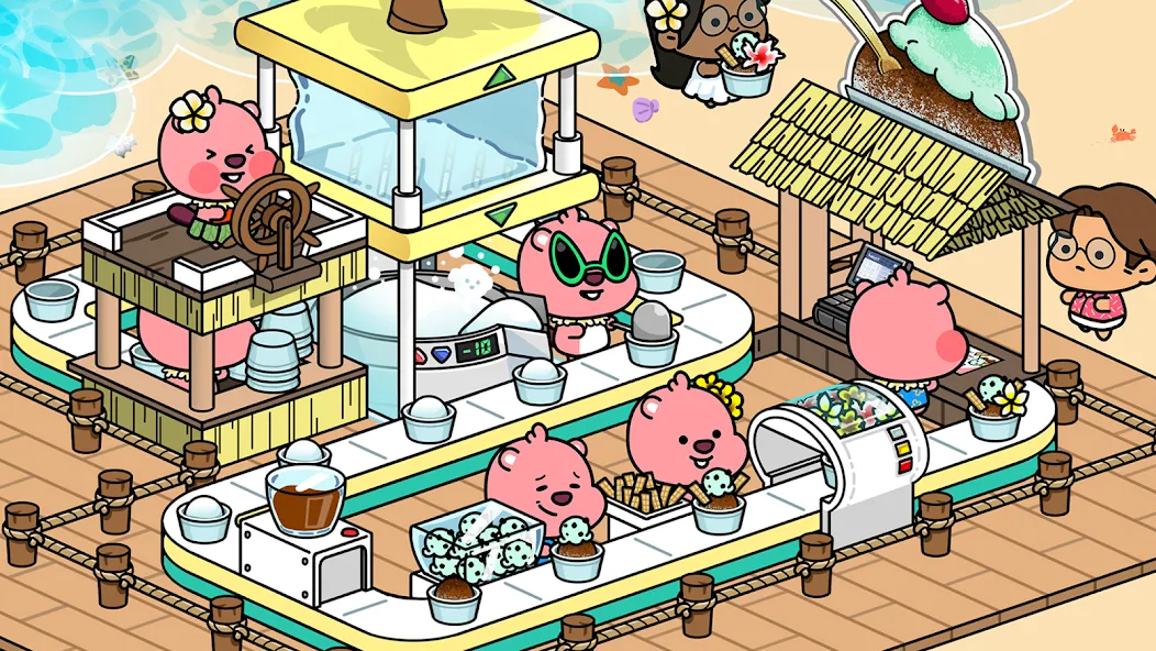 Zanmang Loopy : Idle Tycoon (Занманг Лупи) [МОД: Много денег, Монет и Все открыто] Screenshot 2