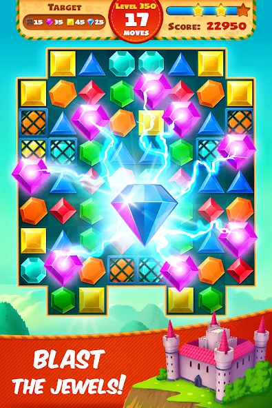 Jewel Empire : Quest & Match 3 [МОД: Много денег, Монет и Все открыто] Screenshot 4