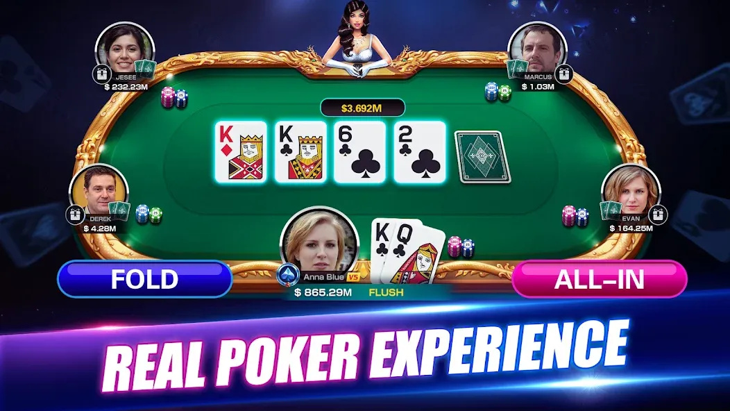 Winning Poker™ - Texas Holdem (Виннинг Покер) [МОД: Деньги, Монеты и Меню MOD] Screenshot 1