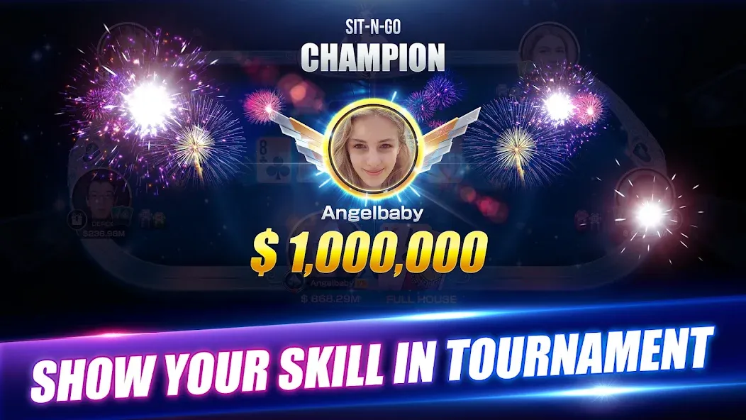 Winning Poker™ - Texas Holdem (Виннинг Покер) [МОД: Деньги, Монеты и Меню MOD] Screenshot 3