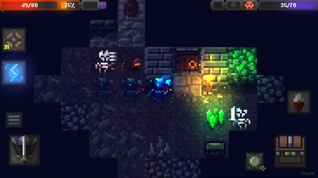 Caves (Roguelike) (Кэйвс) [МОД: Деньги, Монеты и Меню MOD] Screenshot 1