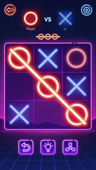 Tic Tac Toe 2 Player: XOXO [МОД: Много денег, Монет и Все открыто] Screenshot 1