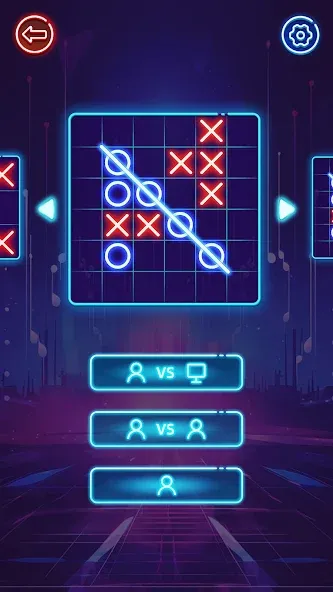 OX Game - XOXO · Tic Tac Toe [МОД: Много денег, Монет и Все открыто] Screenshot 2