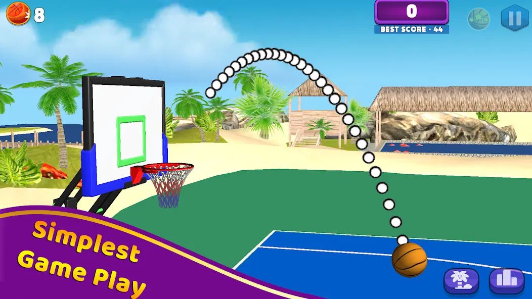 Shoot Challenge Basketball (Шут Челлендж Баскетбол) [МОД: Много монет, Открытые уровни и Мега MOD] Screenshot 1