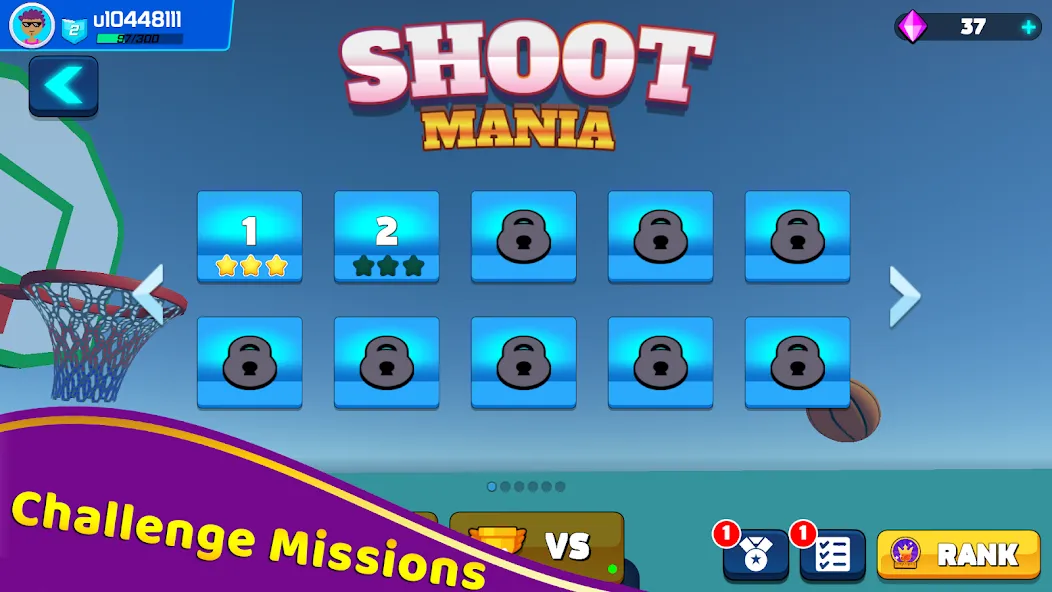Shoot Challenge Basketball (Шут Челлендж Баскетбол) [МОД: Много монет, Открытые уровни и Мега MOD] Screenshot 4
