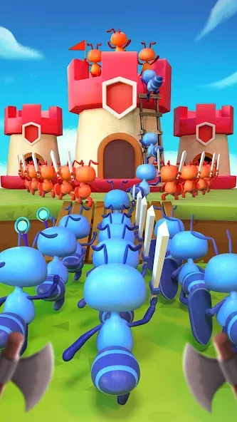 Ant Fight: Conquer the Tower [МОД: Меню, Бесконечные монеты и Открытые уровни] Screenshot 1