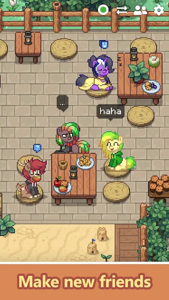 Pony Town - Social MMORPG (Пони Таун) [МОД: Меню, Бесконечные монеты и Открытые уровни] Screenshot 1