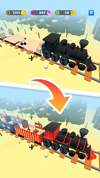 Train Defense: Zombie Game (Трейн Дефенс) [МОД: Бесконечные деньги, Монеты и Мега MOD] Screenshot 3