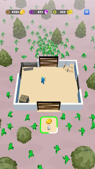 Train Defense: Zombie Game (Трейн Дефенс) [МОД: Бесконечные деньги, Монеты и Мега MOD] Screenshot 4