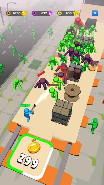 Train Defense: Zombie Game (Трейн Дефенс) [МОД: Бесконечные деньги, Монеты и Мега MOD] Screenshot 5