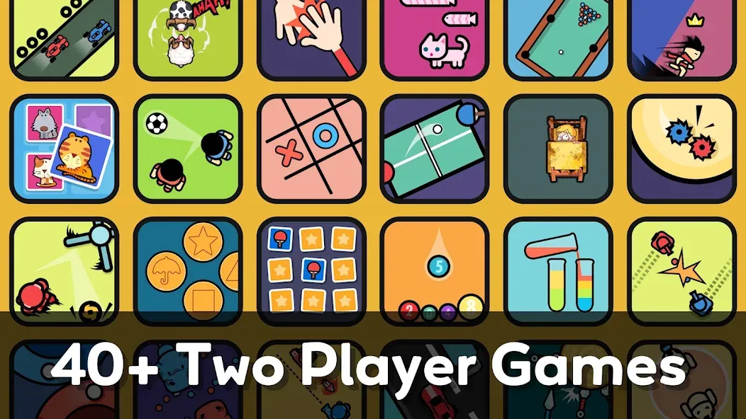 Two Player Games: 2 Player Joy [МОД: Меню, Бесконечные монеты и Открытые уровни] Screenshot 1