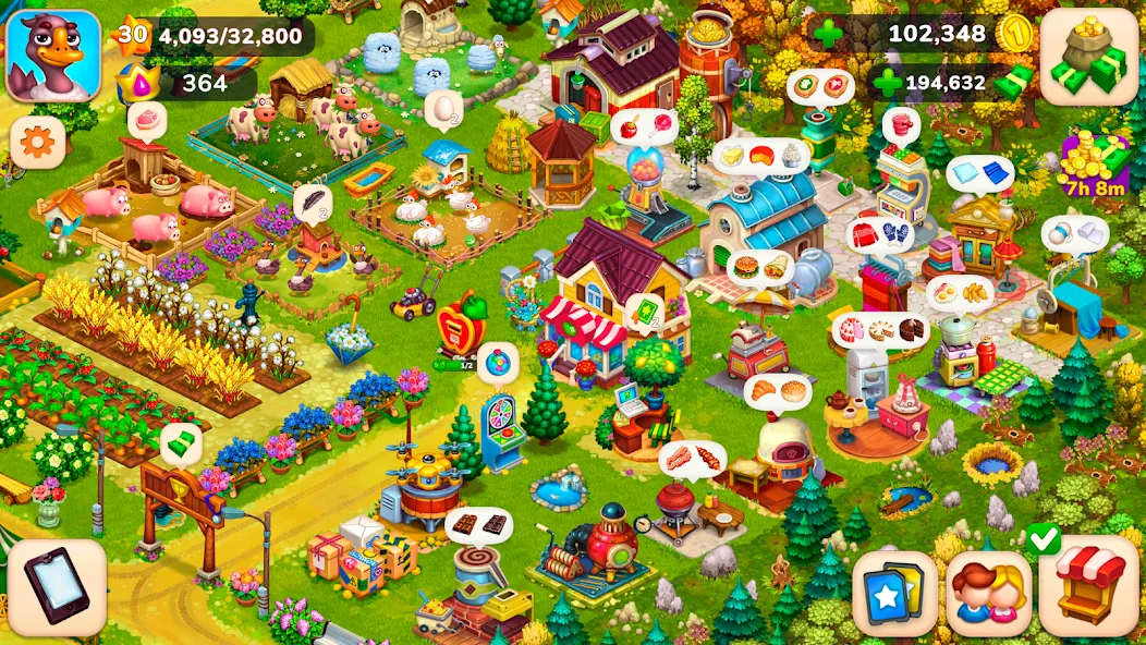 Farmington – Farm game (Фармингтон) [МОД: Много монет, Открытые уровни и Мега MOD] Screenshot 1