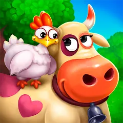 Скачать Farmington – Farm game (Фармингтон) [МОД: Много монет, Открытые уровни и Мега MOD] | Взлом Farmington – Farm game на Андроид