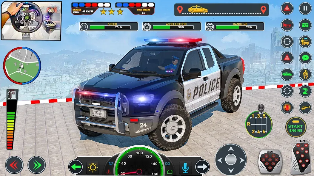 Police Car Driving: Car Games (ЮС Полис Кар Транспорт Трак) [МОД: Бесконечные деньги, Монеты и Мега MOD] Screenshot 3