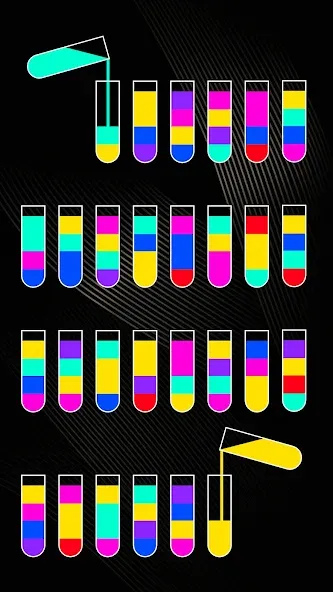 SortPuz 3D: Water Color Sort (СортПаз 3Д) [МОД: Все открыто, Дополнительные деньги и Меню MOD] Screenshot 3