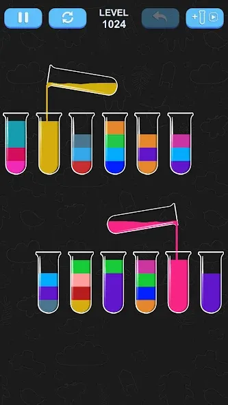 Water Sort Puzzle (Уотер Сорт Пазл) [МОД: Много денег, Монет и Все открыто] Screenshot 3