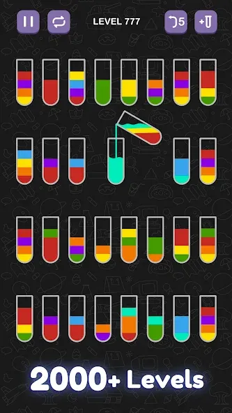 Water Sort Puzzle - Sort Color [МОД: Бесконечные деньги, Монеты и Мега MOD] Screenshot 2