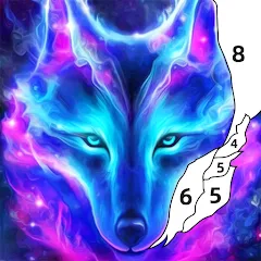 Скачать Wolf Coloring Book Color Game (Вульф Колоринг Бук Колор Гейм) [МОД: Много монет, Открытые уровни и Мега MOD] | Взлом Wolf Coloring Book Color Game на Андроид