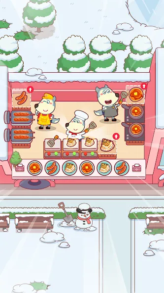 Wolfoo Snack Bar, Restaurant [МОД: Деньги, Монеты и Меню MOD] Screenshot 3