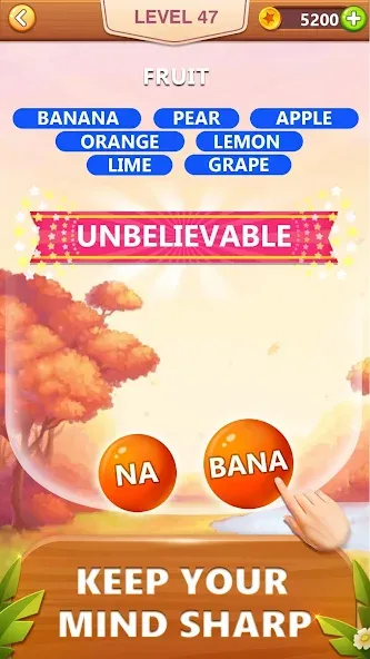 Word Bubble Puzzle - Word Game [МОД: Деньги, Монеты и Меню MOD] Screenshot 3
