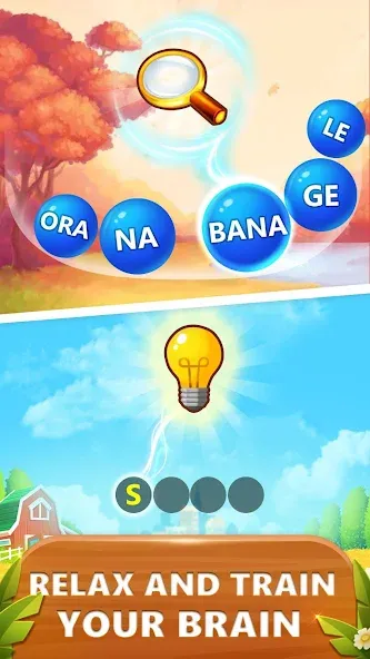 Word Bubble Puzzle - Word Game [МОД: Деньги, Монеты и Меню MOD] Screenshot 4