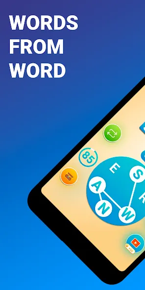 Words from word: Crosswords [МОД: Много монет, Открытые уровни и Мега MOD] Screenshot 1