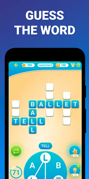 Words from word: Crosswords [МОД: Много монет, Открытые уровни и Мега MOD] Screenshot 3