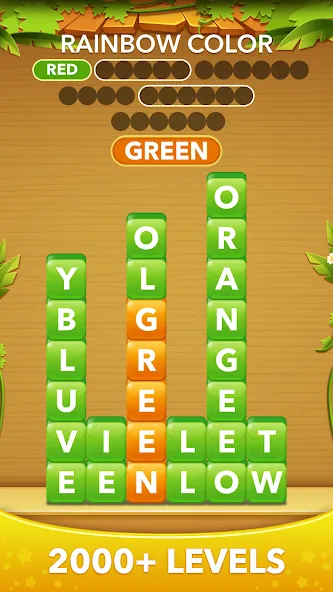 Word Heaps -Connect Stack Word [МОД: Меню, Бесконечные монеты и Открытые уровни] Screenshot 2